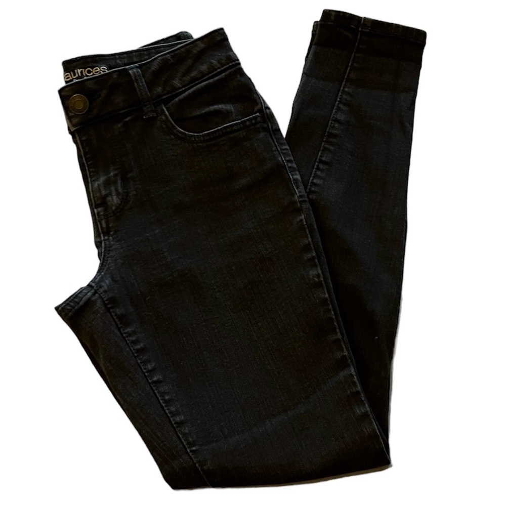 Maurice's Women's Mid Black Jeans Sz X Small Short